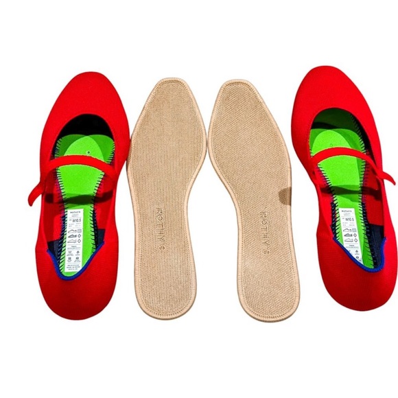 Rothy’s “The Square” Mary Jane’s in Lollipop Red - NWT - Size 10.5 - Picture 8 of 9